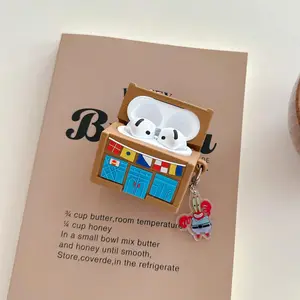 For Airpods 2 3 4 Airpod Pro Pro2 Cute Cartoon 3D SpongeBob Krusty Krab Silicone Wireless Earphone Protective Case Cover