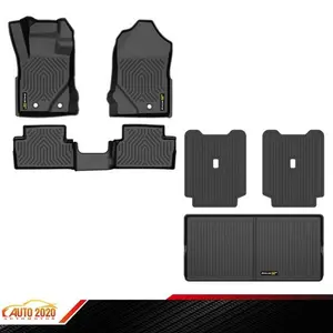 TPE Floor Mats Fit For 21-25 Ford Bronco 2-Door All Weather TPE Floor Mats & Trunk Cargo Liner