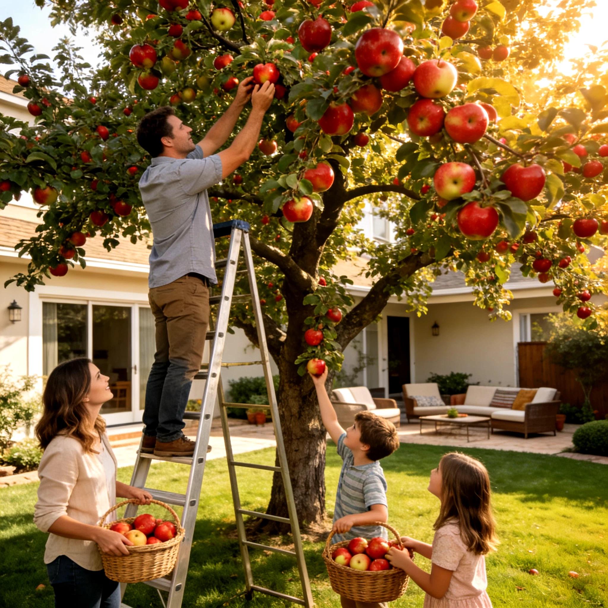Cold Hardy Apple Tree for Home Garden │ Bare Root with Strong Roots │ Perennial Fruit Plant for Patio or Yard Sapling Non-GMO Compact