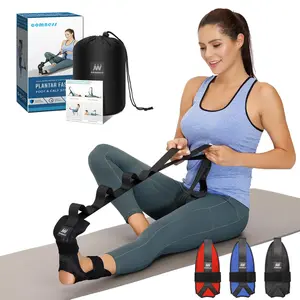 Foot and Calf Stretching Strap for Plantar Fasciitis Heel Spurs Achilles Tendonitis Hamstring Stretch Yoga Strap for Leg Flexibility Physical Therapy Rehabilitation Fitness Exercise Equipment