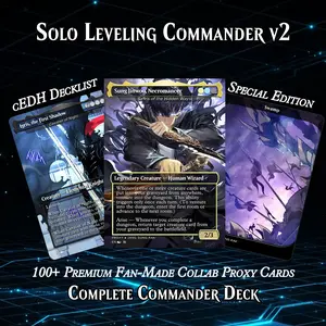 ️ SOLO LEVELING MTG PROXY COMMANDER DECK – VERSION 2 – PREMIUM COLLECTOR SET (117 CARDS)