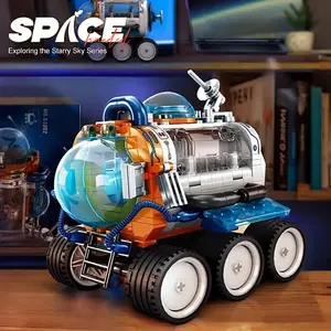 260pcs Moon Rover Space Exploration DIY Assembly Toy Set, Rocket Model Kit, Educational Science Gift for Kids, Model Xinghao 81002