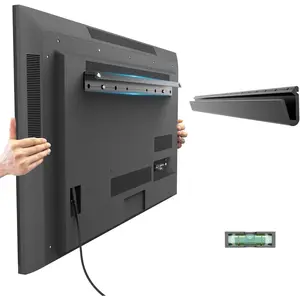 No Drill Drywall TV Mount, No Stud TV Wall Mount for Most Brand 22-55 Inch TVs up to 100 lbs, Easy Install No Stud Studless TV Wall Mount, Include All Hardware-New Level Bubble Meter