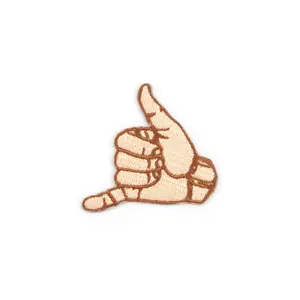 Shaka Hand Embroidered Iron-On Patch