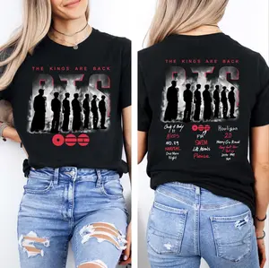 World Tour 2026 Shirt, Bangtan Boys Comeback 2026 Tee, Kpop Concert Merch Graphic, ARMY Fan Gift, Vintage Black T-Shirt