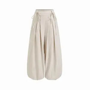Cider Low Rise Drawstring Barrel-leg Trousers