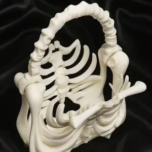 Y2k Women Girls Punk Hiphop Horror Skeleton Bag Original Design Halloween Funny Handbag 3d Print Skull Bag Retro Novelty