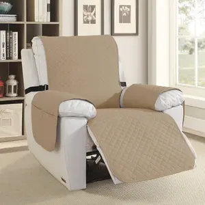 Waterproof Lazy Recliner Cover with Pocket Non-Slip Machine Washable Furniture Protector for Pet Protection 100% Waterproof TPU Technology Adjustable Elastic Straps Unique Geometric Pattern
