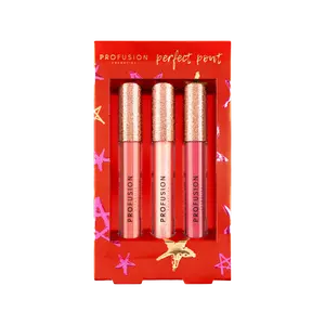 Crimson Perfect Pout – 3-Piece Lip Gloss Set