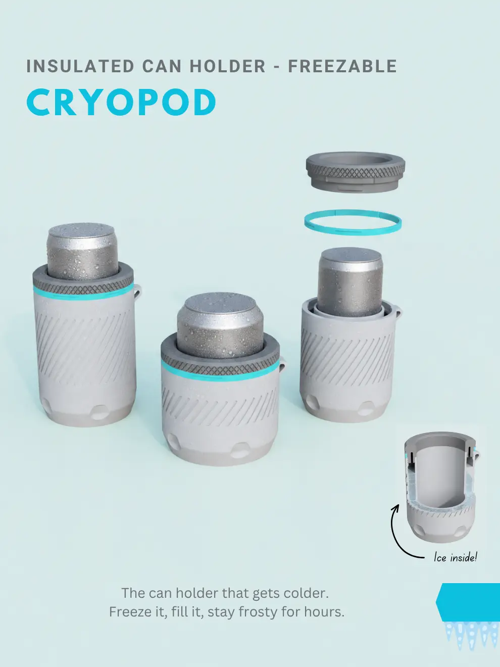 Freezable Can Cooler – Keep Every Sip Ice Cold!