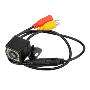 1pc Reversing Image Night Vision 12LED Lights Auto Camera HD CCD Auto Front View Camera Wide Angle Car Rear View Camera RV Reversing Backup for Parking
