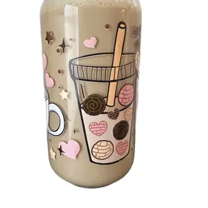 Cafecito Y chisme coffee cup 160z UVDTF cups