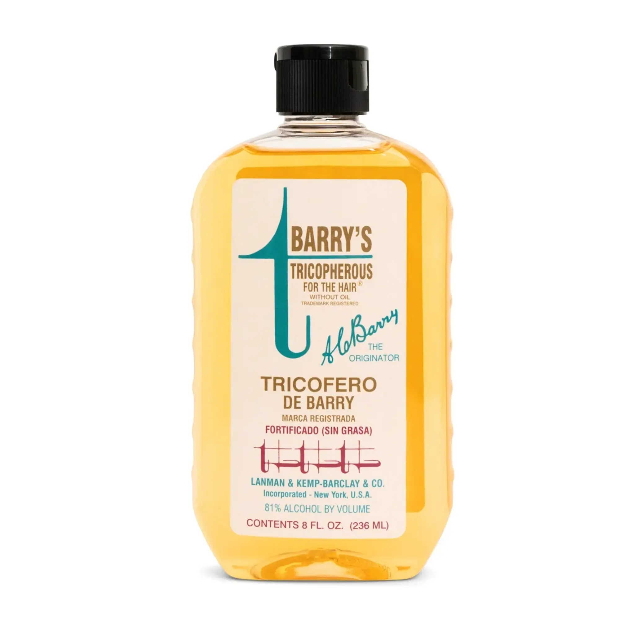 Barry’s Tricopherous Oil-Free Hair Tonic - 8 oz Unisex Adults’ Grooming Treatment, Lightweight Daily Liquid for Scalp Massage, Suits Normal & All Types, Keeps Orderly, All Hair Types, Keeps Hair Orderly