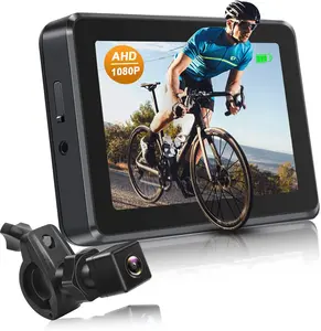 Mirror Camera with 115Wide Angle, 4.3"  1080P   Rear View Mirror, Night Vision  Camera for Handlebars, Adjustable Bicycle Mirror for E-,Mountain, Road