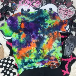 Halloween Scrunch Ice Tie Dye Shirt Unisex Handmade T-shirt  SoulShine Rebel