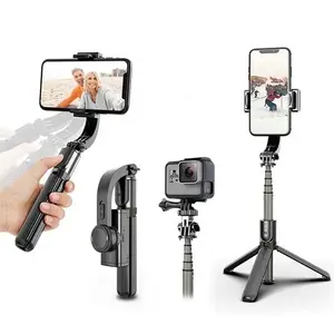CYKE L08 Hot Sale Gimbal Stabilizer Tripod Selfie Stick 360 Rotation Handheld Anti-Shake Selfie Video Stabilizer Accessories