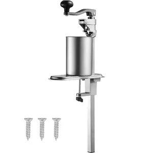 VEVOR Commercial Can Opener, Heavy-Duty Manual Tabletop Cans Opener for Cans Up to 11.8 in Height, Height-Adjustable Can Openers Fixed with Screws Table Clamp, for Restaurant, Hotel, and Food Store