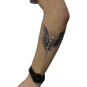 Realistic Angel and Devil Temporary Tattoo Stickers Waterproof Long Lasting 7-15 Days Herbal Semi Permanent Fake Tattoos for Men Women