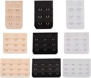 Women Bra Extender, Bra Extender 2&3&4 Hook 3 Row Band Multi Size Lady’s Breathing Room Soft Comfortable Elastic Extension Strap 9pcs