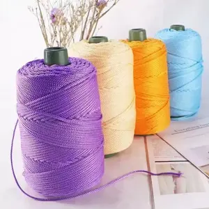 200m 3mm Summer Crochet Ice Yarn, DIY Knitting Supply for Bags Hats and Shoes, Perfect for Hand Stitching and Weaving Projects