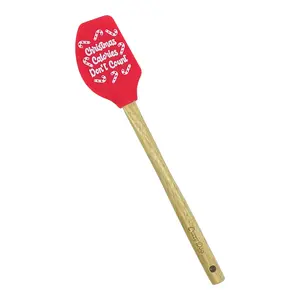 Holiday Spatulas Funny Cute Thanksgiving Xmas Season Cooking Utensils Funny Silicone Scraper Spatula Christmas  Funny Food  Novelty Spatulas for Baking Christmas