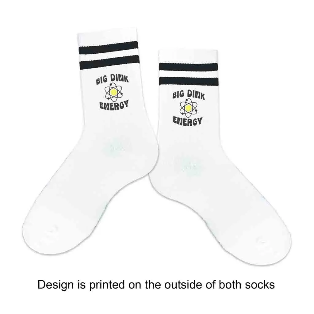Big Dink Energy Pickleball Socks | Funny Crew Socks for Players
