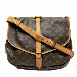 Pre-owned Louis Vuitton Canvas Shoulder Bags Saumur Monogram Shoulder Bag