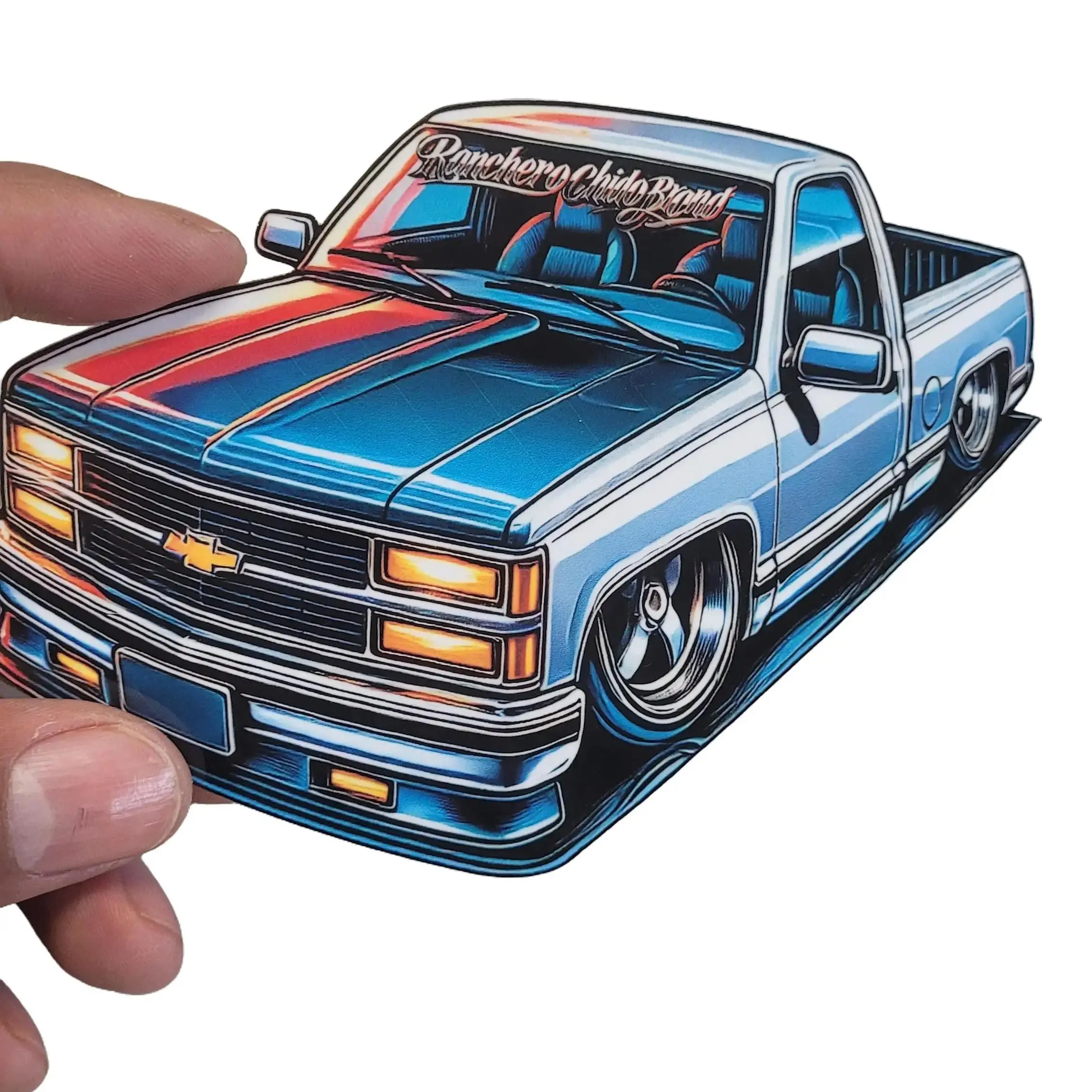 Ranchero Chido Chevy Silverado 80's Style  Waterproof Sticker