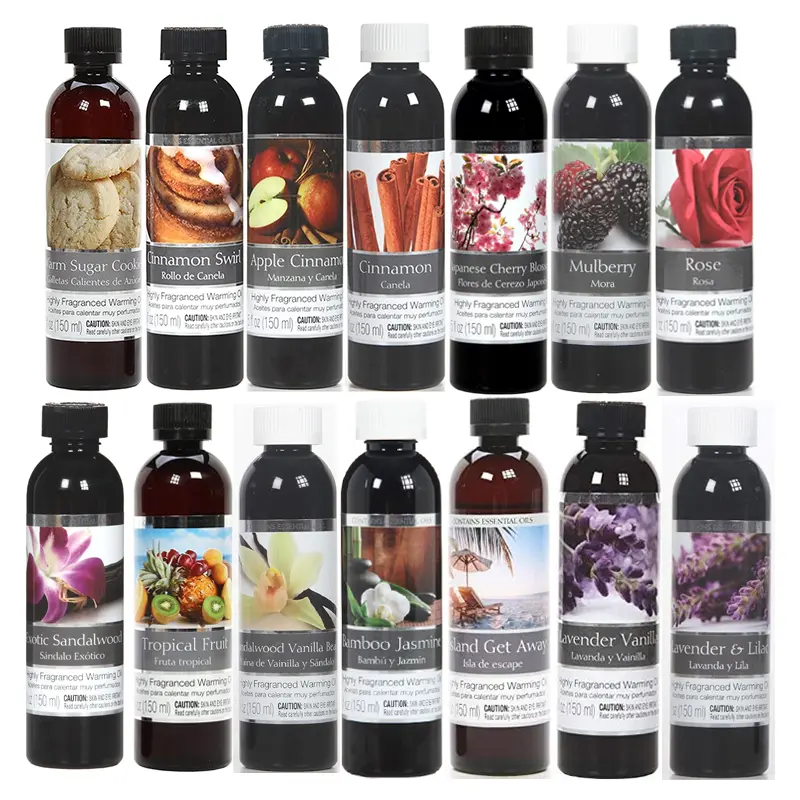 Set of 2 Warming Oils, 5oz Each - Variety of Scents