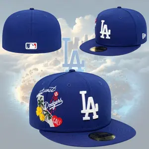 New Era LA Dodgers California 59FIFTY Cap – Premium  MLB Fitted Hat, Flat Bill Baseball Cap, Unisex Streetwear Fashion