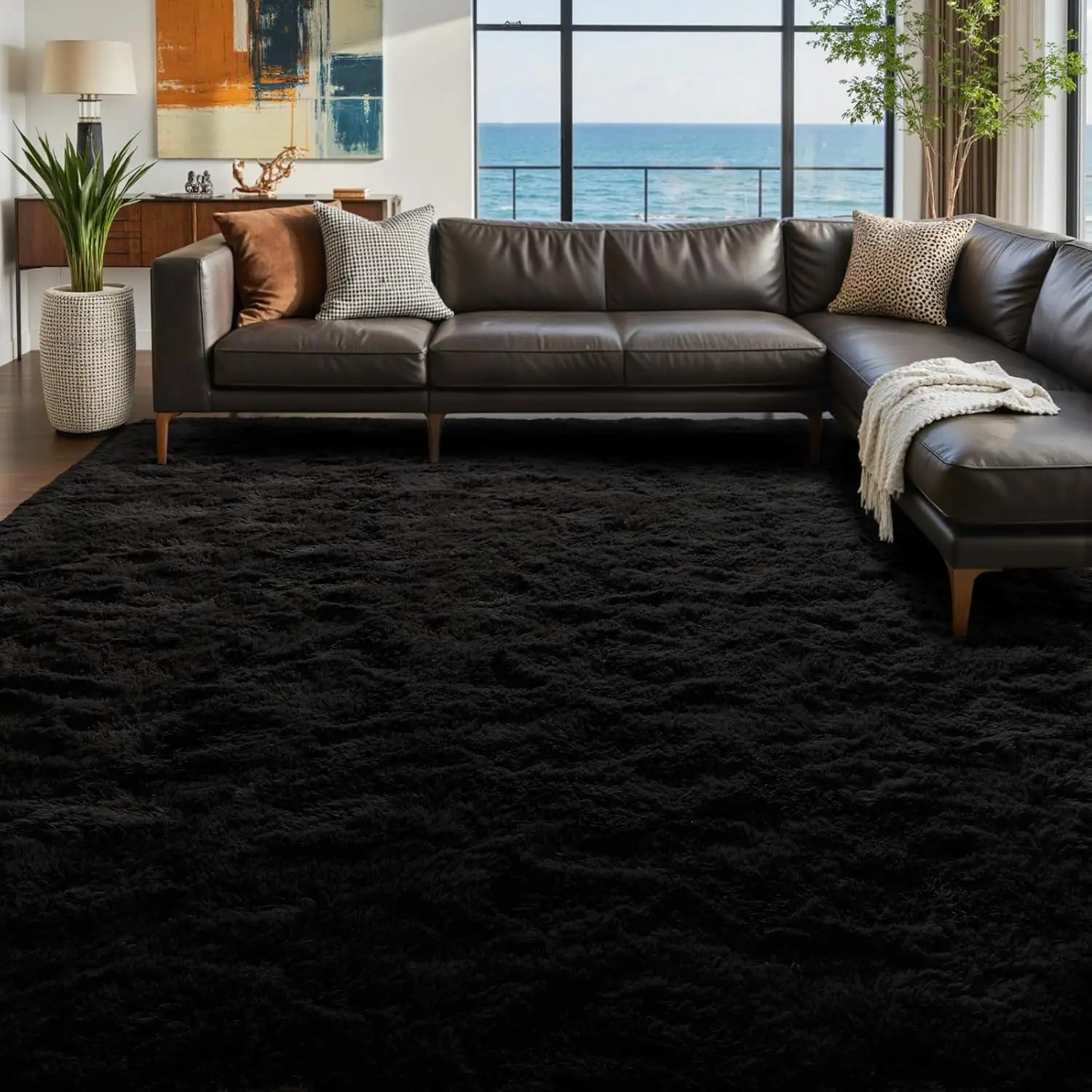 6x9 Ft Large Shag Rugs for Living Room Decor, Tie-Dyed Ultra Soft Fluffy Furry Area Rugs for Bedroom Indoor Floor, Aesthetic Carpet for Kids Home