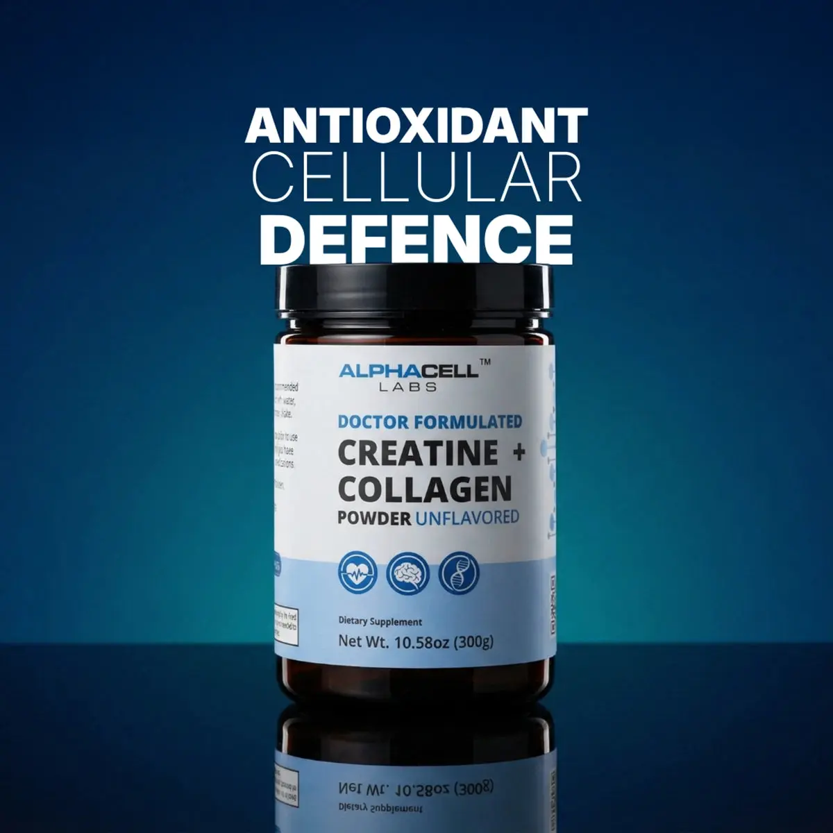 AlphaCell Labs Creatine + Collagen Creatine Monohydrate & Grass-Fed ...