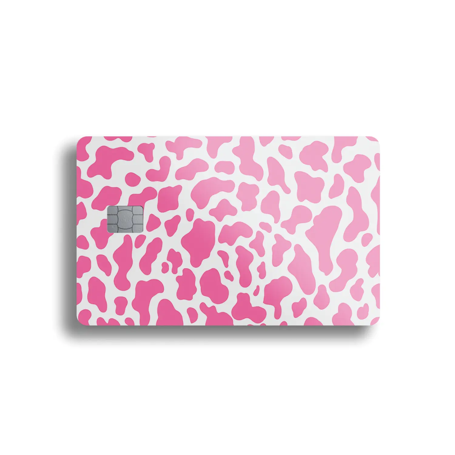 Pink Cow Print Card Skin