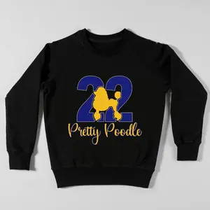 Pretty Poodle Glitter Crewneck: SGRho, Sigma, Sorority