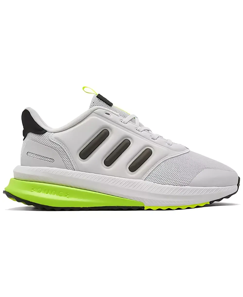 Adidas Men's Running Sneakers - Bright Green Sole, Black Accents, Comfortable for Daily Wear