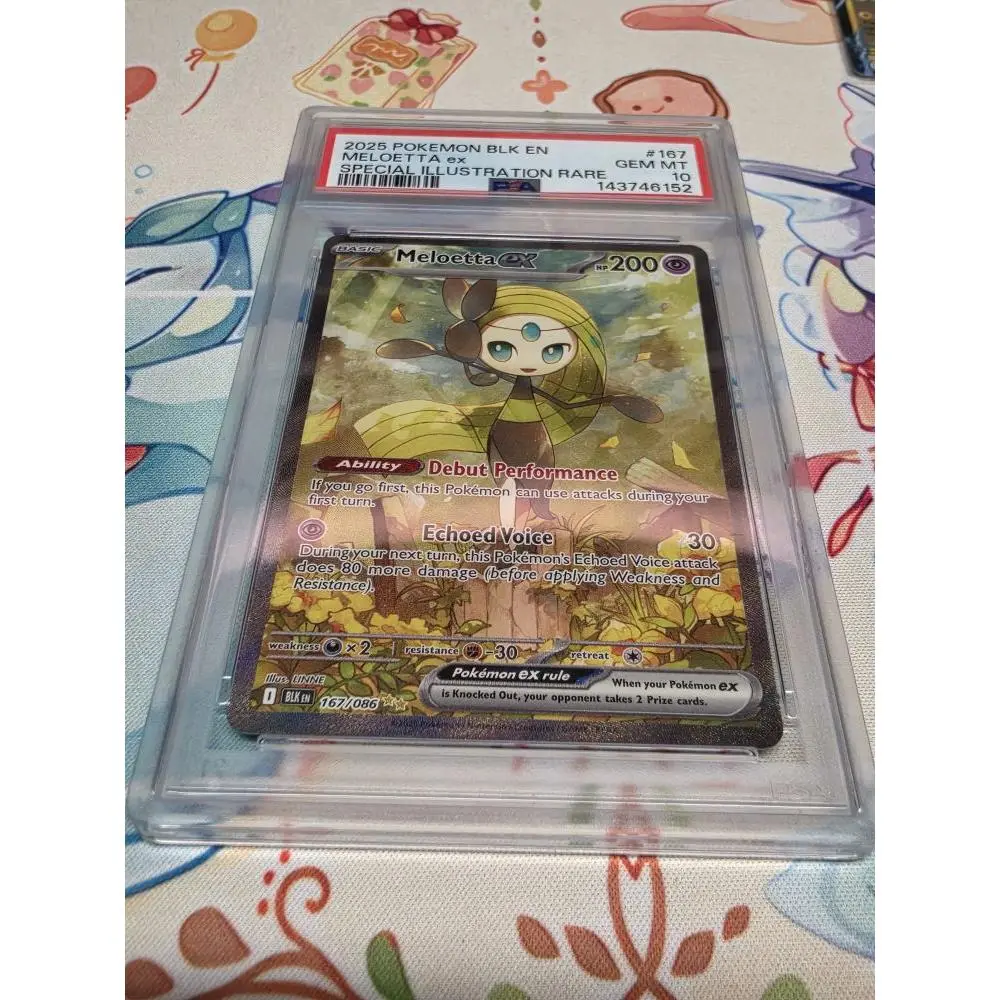 Black Bolt Meloetta ex Special Illustration Rare #167 PSA 10 Gem Mint English