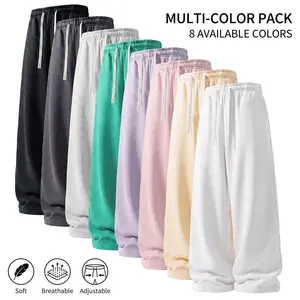 3-Pack Men’s Ultra-Soft Wide Straight Athletic Pants – Autumn/Winter Style | Breathable Loose Casual Pants, Versatile Basics for Basketball, Running, and Fitness (Optional 3-Pack, 2-Pack, or Single Pack)