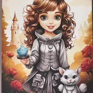 Girly Girl Princess Coloring Book - Soft Cover with Assorted Coloring Pages