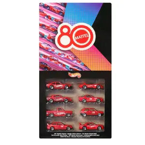 Hot Wheels 2025 Silver Series Mattel 80th Anniversary Box Set - 8 pack