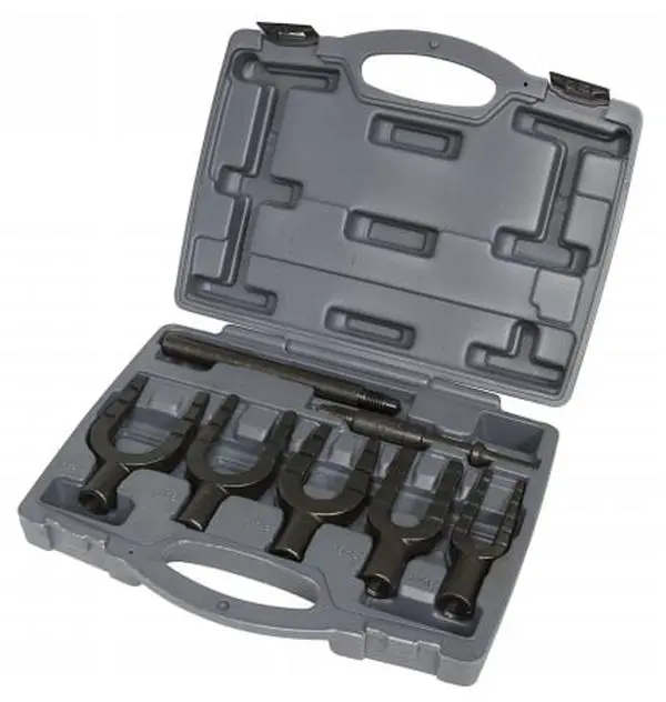 Lisle LS41440 5-Piece Stepped Pickle Fork Kit - Alloy Steel Heat-Treated Heavy-Duty Forgings, Tableware Cutlery with Interchangeable Handles, 2.7" H x 112" L, 6.5 lbs