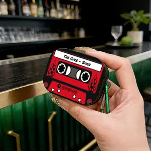 Retro Cassette Tape Design Protective Case for Apple AirPods 1/2/3/4/pro/pro2, Tpu Material, Lightweight & Durable, Anti-Scratch, Shockproof