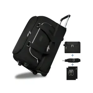 New store discount  ETRONIK Large Weekender Bags Shoes Compartment Rolling Duffel Wheels Waterproof Carry On Suitcase With Adjustable Strap Overnight Trip Toiletry Bag For Men Women And Gifts