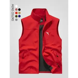 Spring  autumn Hooded mens fishing vest mens outdoor mountaineering camping functional lure multifunctional tactical vest summer workwear photography vest