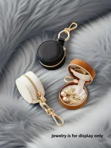 Portable Mini Jewelry Storage Box, Simple Jewelry Box, Travel Jewelry Organizer, Jewelry Display for Earrings and Rings, Versatile Travel Accessory