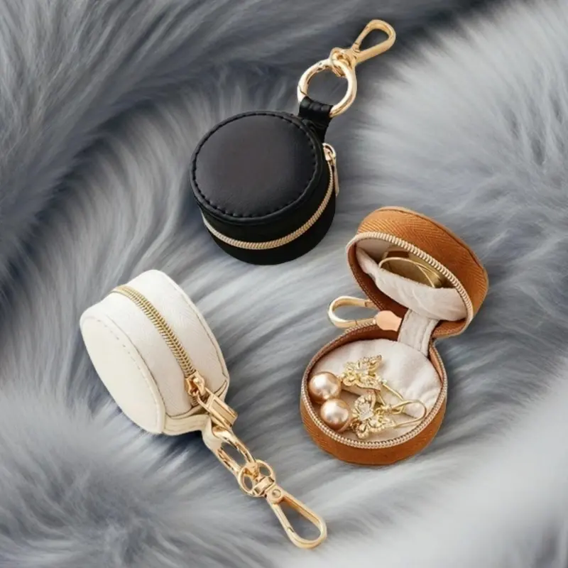 Portable Mini Jewelry Storage Box, Simple Jewelry Box, Compact Travel Accessory, Travel Jewelry Organizer, Jewelry Display for Earrings and Rings, Versatile Travel Accessory, Traveling Essentials