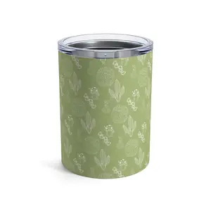 Don't Chase Attract, Light Green Tumbler 10oz Positive Energy Cup, Manifestation Gift, Law of Attraction Gift