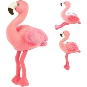 Soft Flamingo Stuffed Animal Pink Plushie Flamingo Plush Toys for Home Decor Stuffed Animals Plush Figure Gift for Kids or Lover in Birthday Valentine and Christmas
