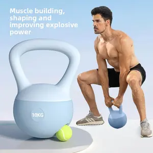 Men's Home Fitness Soft Kettlebell 8kg Swing Kettlebell 10kg Swing Weight Dumbbell for Squats and Abdominal Training