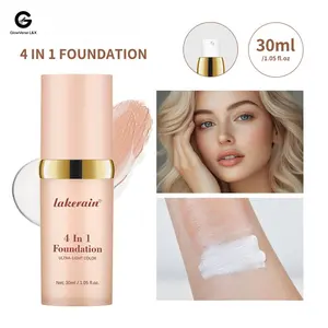 Lakerain 4-in-1 Foundation: Lightweight & Hydrating, Multi-Benefit Coverage & Care, For All-Day Fresh Wear, Viral All-in-One Makeup Base Concealer Cosmetic