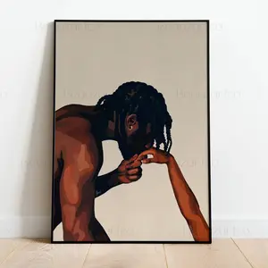 Black Couple Art, Black Art Prints, Black Owned Shops Art, African American Wall Art, Black Man Art, Printable Black Love Wall Art, Room Decor, Unframed